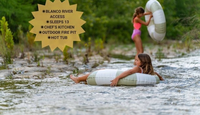 Summer on The Blanco | Hot Tub | Firepit + Views