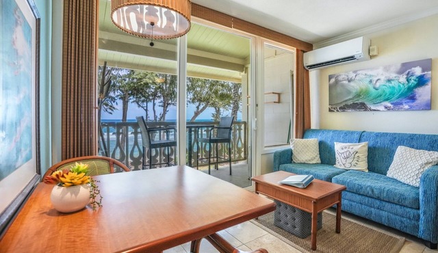 Surf's Up! | Prime Ocean Front Studio with AC
