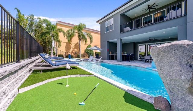 Themed Games, Theater Room | Themed Kids Bedrooms | Private Pool with Golf Putting