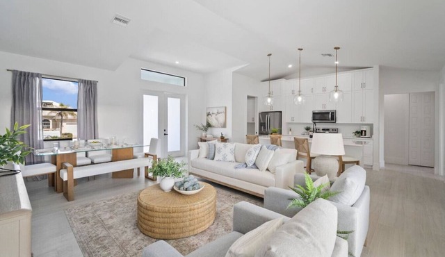 Tranquil Bayfront Oasis – Dock, Heated Pool, Fire Pit + 5 Min to Beach