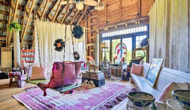 Unique Barn Farm Stay w/Game Room & Farm Views