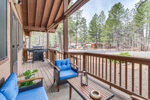 Updated Deck & Fireside Table: Pinetop Cottage