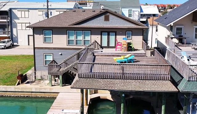 Waterfront House with Open Deck and Two Private Boat Lifts