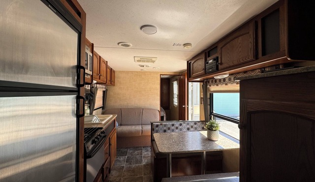 Waterfront RV Accommodation in Blind Bay Resort on Shuswap Lake Beach