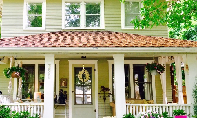 Garden District House | Downtown Vintage Home with Hot Tub and Bikes! Short Walk to Lake and Beach!