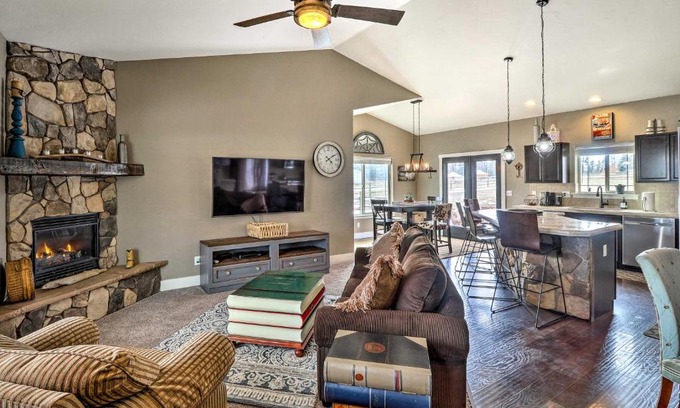 Columbia Falls House | Rustic Glacier Gem with Patio, Fire Pit and Mtn Views!