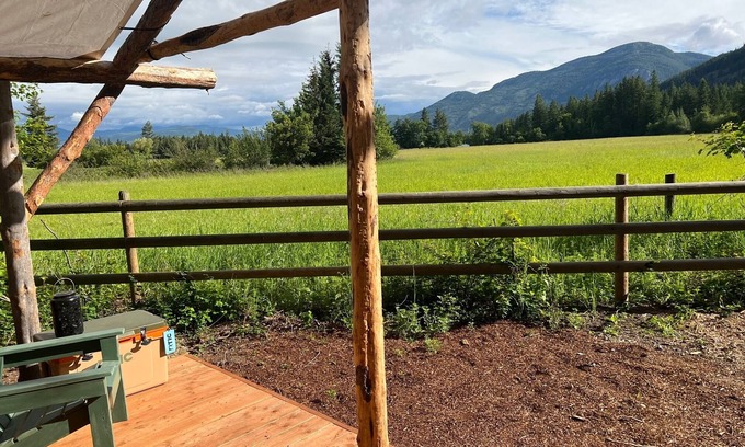 Columbia Falls Cabin | Trailblazer Tent at Columbia Mountain Ranch near Glacier National Park