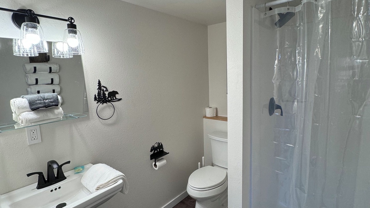 Photo of Bathroom in East Glacier Park Village