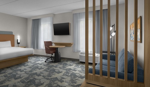 Studio, 1 King Bed with Sofa bed, Accessible (Hearing)