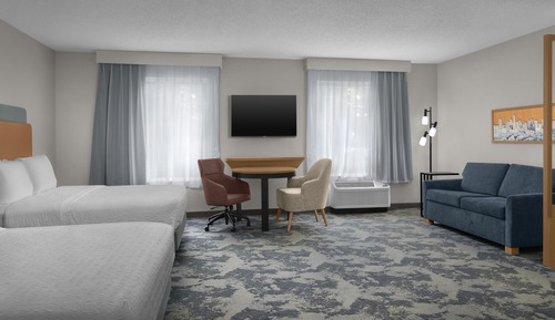 Studio, 2 Queen Beds, Accessible (Mobility & Hearing, Roll-in Shower)