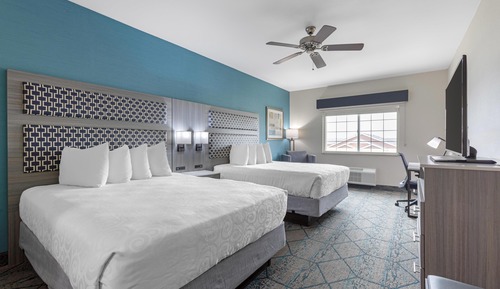 Standard Room, 2 Queen Beds, Non Smoking, Refrigerator & Microwave