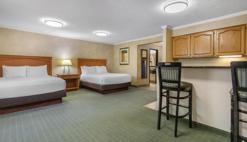 Suite, 2 Queen Beds, Non Smoking, Refrigerator & Microwave