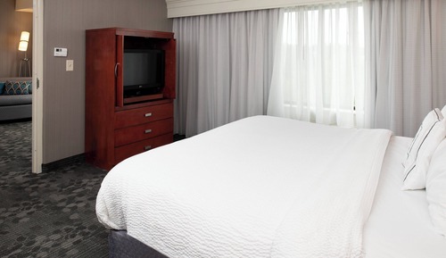 Suite, 1 King Bed with Sofa bed, Hearing Accessible (Accessible Bathtub)