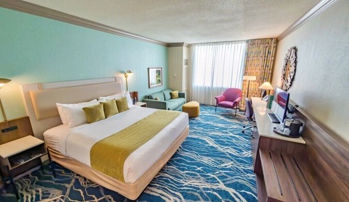 King with Sleeper Sofa, "Bayou" View
