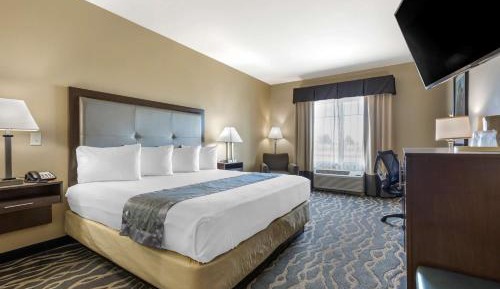King Room with Roll-in Shower - Pet Friendly/Mobility Accessible